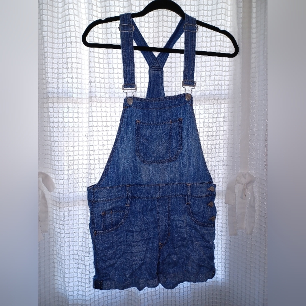 Express Jeans Overall Shorts